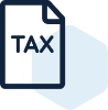 Icône représentant un formulaire de taxe